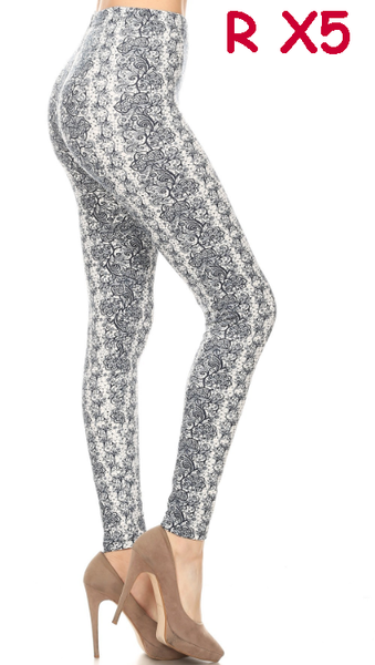 2148 Floral Nexus LEGGINGS JV-D15-D4B