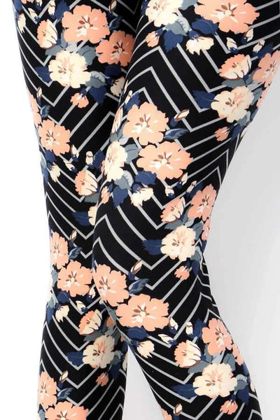 2155 Floral Zag LEGGINGS JV-E3C