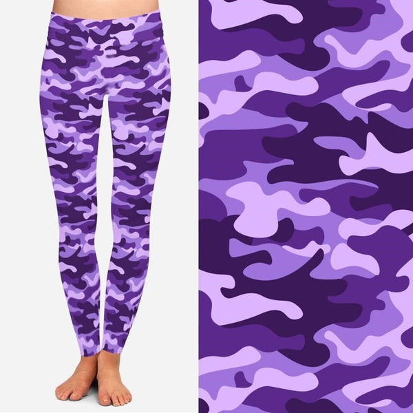 8020 Another Purple Camo DESIGNER LEGGINGS JV-Q52B G