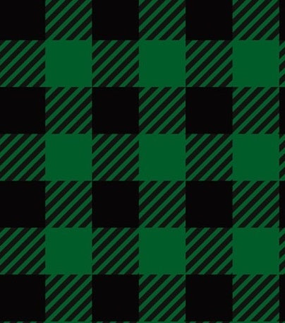 8082m Buffalo Green Plaid DESIGNER MASKS JV-HA37