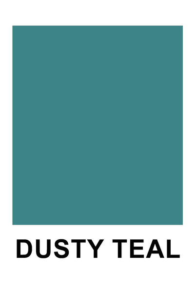 5622 3/4S R Neck Pleated TOP w PKTS in DUSTY TEAL JV-KO