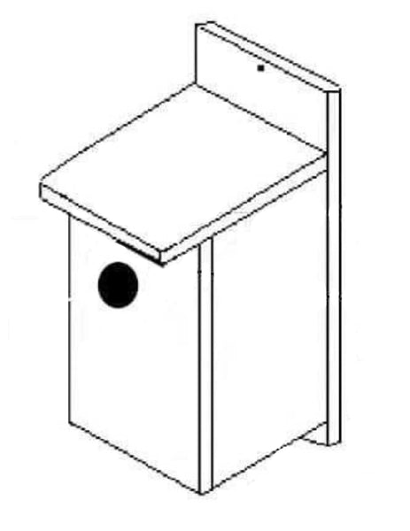 20124 Cedar Wood Birdhouse Kit ASSEMBLY REQUIRED