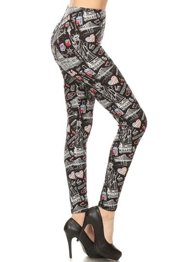 2002 USA Graphic LEGGINGS JV1-Q14B G