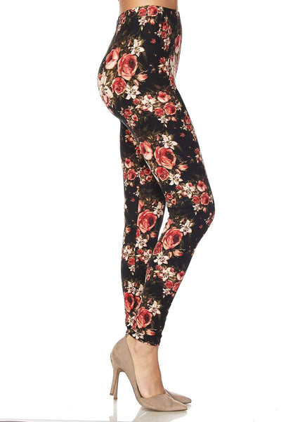 2116 Just Floral LEGGINGS JV1-Q26BL G