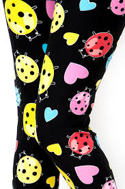 807 Ladybugs & Hearts LEGGINGS JV1-Q57B G