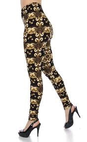 173 Kaleidoscope Gold LEGGINGS JV1-Q29B G