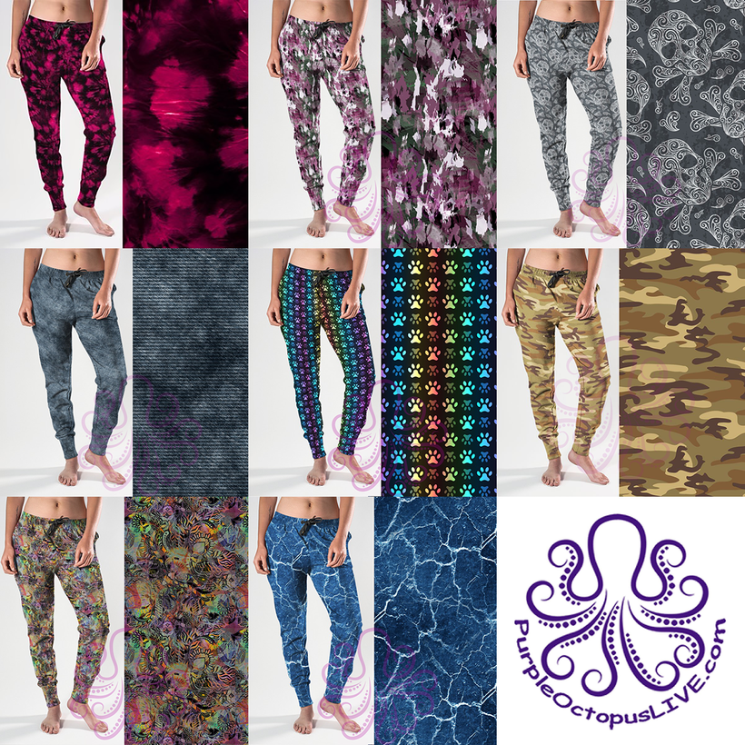 2nd Collection of POD Designer JOGGERS  💜 Awesome Prints  💜 0115