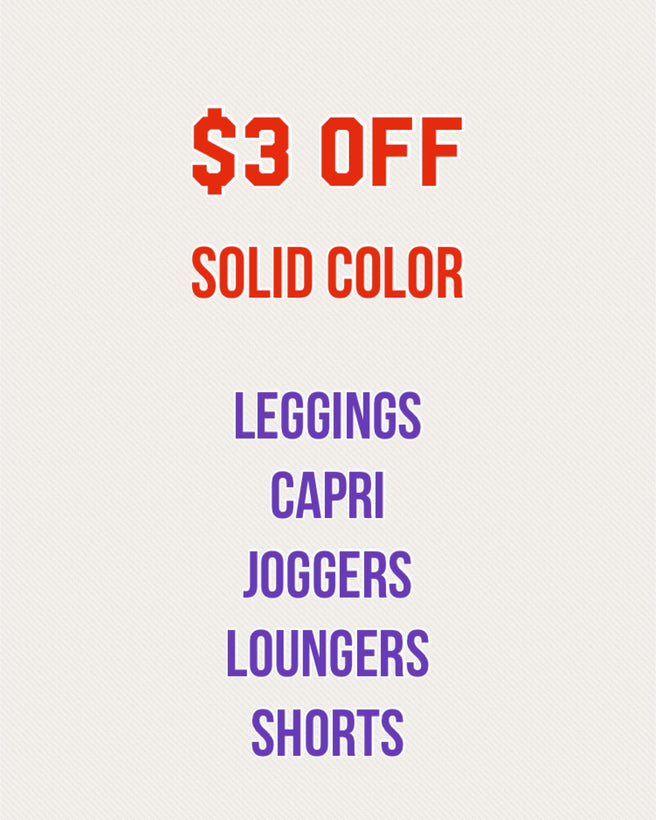 $3 OFF 💜 SOLIDS Solids &amp; MORE Solids