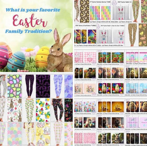 Leggings Joggers and Tumblers for Easter 💜