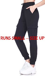 1001cj SOLID Black CARGO JOGGERS JV-IO