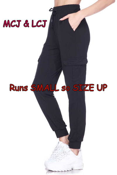 1003cj SOLID Navy CARGO JOGGERS JV-E26C