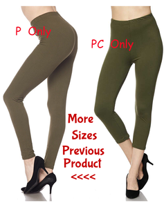 1005 SOLID Olive LEGGINGS or Capri JV-A16C
