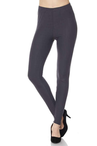 1009 SOLID Charcoal LEGGINGS or CAPRI JV-L26C