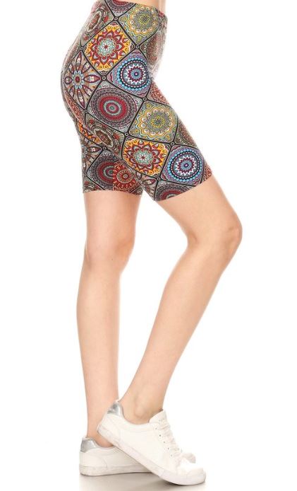 101s SHORTS Floral Aztec Circle JV-T36BM
