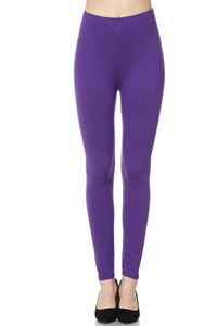 1031 SOLID Purple LEGGINGS or CAPRI JV-H9B