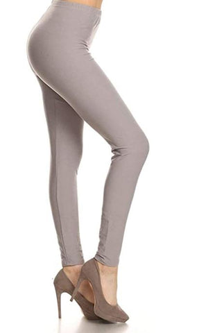 1032 SOLID LT Grey LEGGINGS or CAPRI JV-N122C