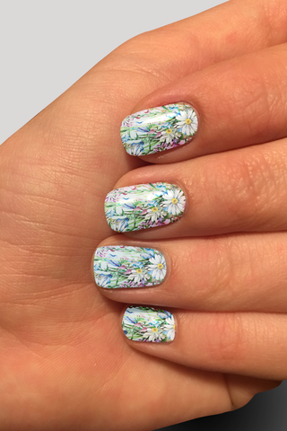 8394n Sunlit Meadow CUSTOM PRINT NAIL STRIPS JV-Z99
