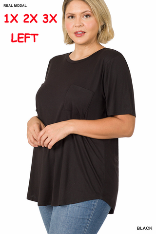 11236 1/4S Model RN Pocket TOP in BLACK JV-A42T