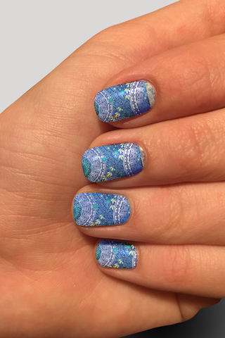 112n EL Inner Peace CUSTOM PRINT NAIL STRIPS JV-N66C