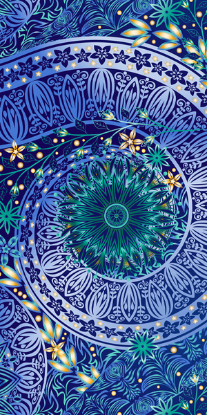 112n EL Inner Peace CUSTOM PRINT NAIL STRIPS JV-N66C