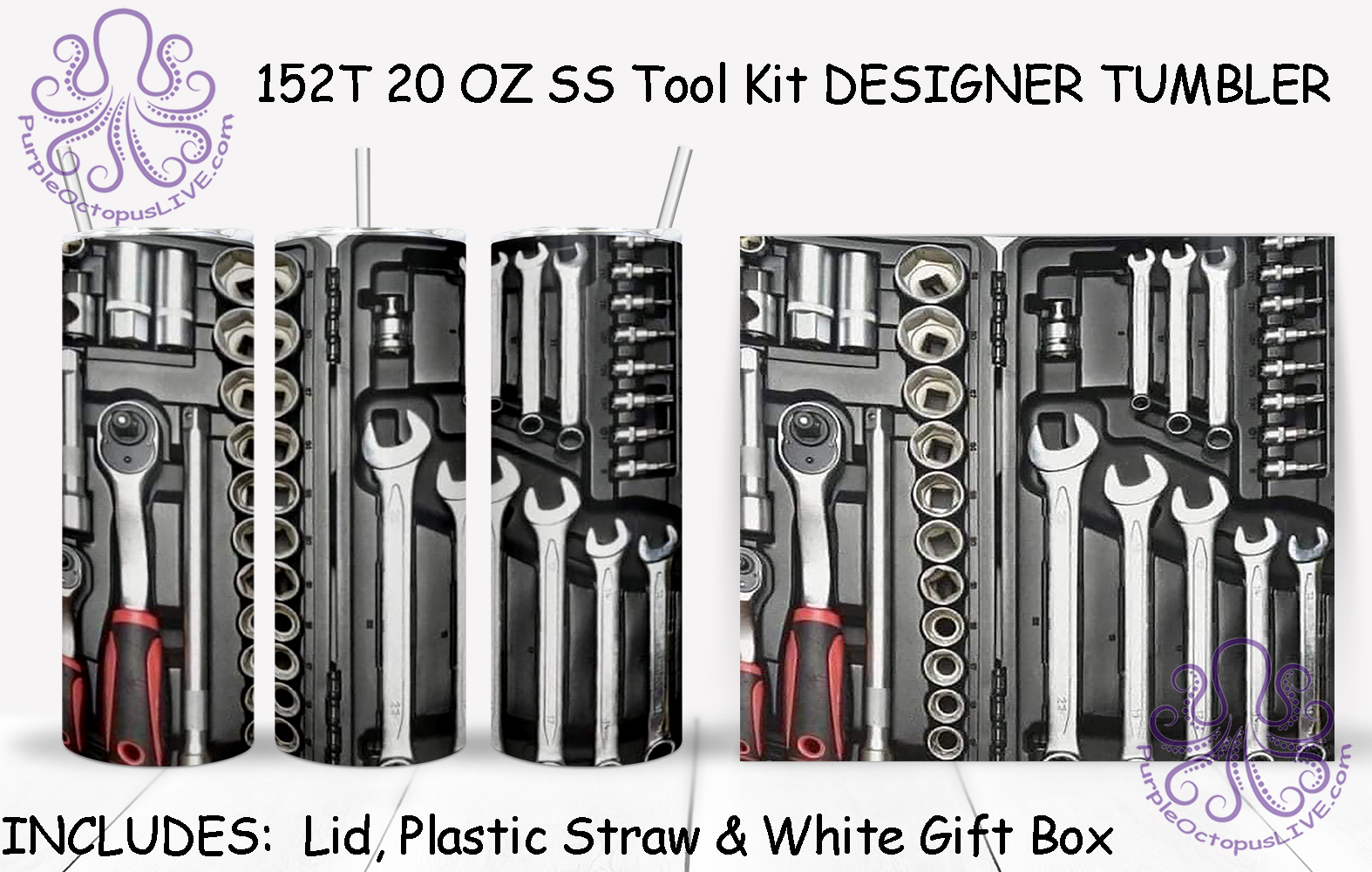 152T 20 OZ SS Tool Kit DESIGNER TUMBLER