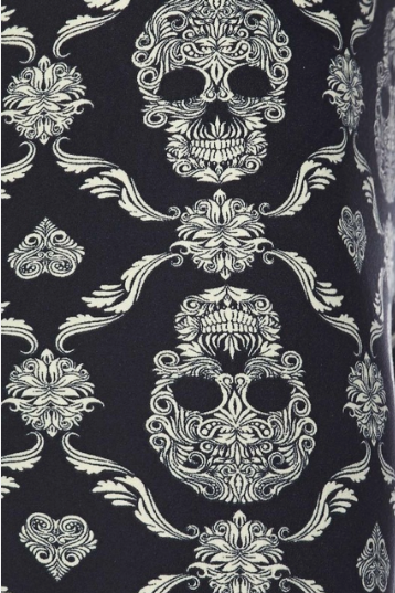 174 Skull Mandala LEGGINGS or CAPRIS