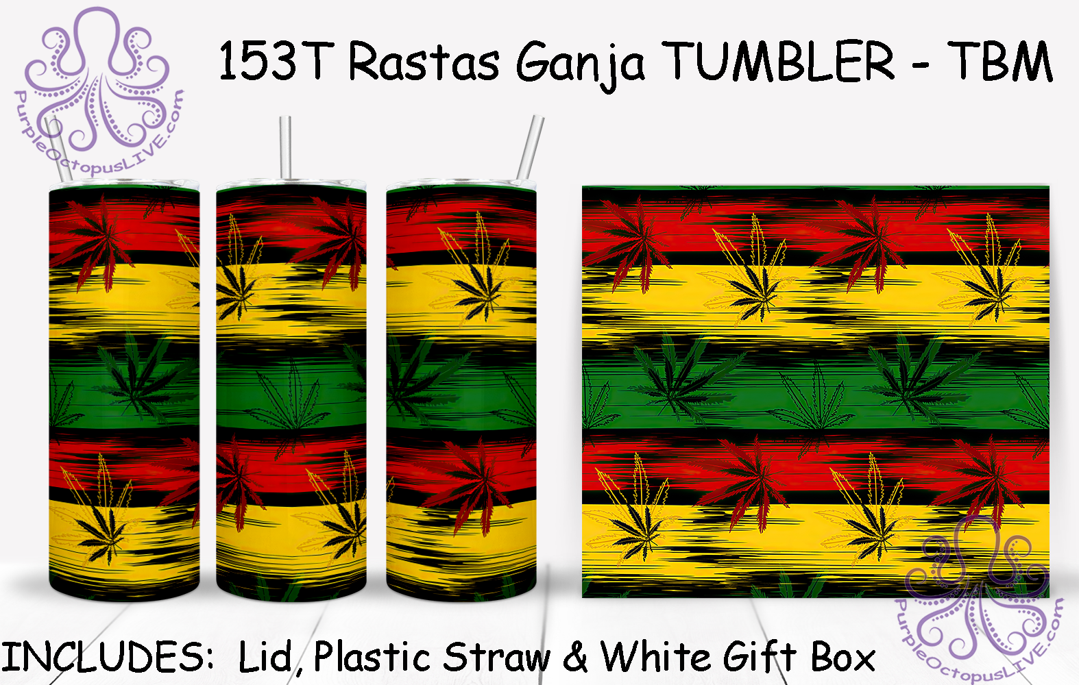 153T Rastas Ganja TUMBLER - TBM