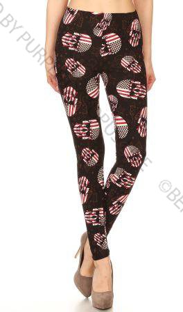 2003 Patriotic Skull #2 LEGGINGS JV-N16T