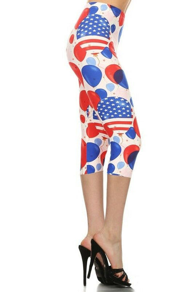 2005 Patriotic Balloon LEGGINGS or CAPRIS or KIDS JV-I35/40