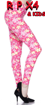 2041 Pink Me Up Floral LEGGINGS & KIDS JV1-Q22B G