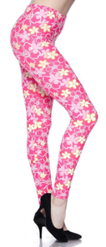 2041 Pink Me Up Floral LEGGINGS & KIDS JV1-Q22B G