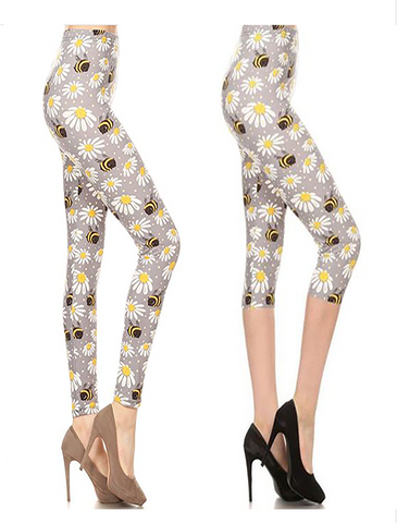 2043 Bumble Daisy LEGGINGS or CAPRI