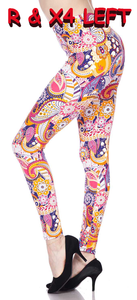 2052 Flashy Paisley LEGGINGS JV1-Q16BM G