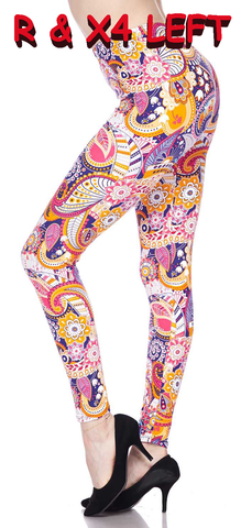 2052 Flashy Paisley LEGGINGS JV1-Q16BM G