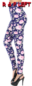 2054 Simply Pink Floral LEGGINGS JV1-Q21BR G