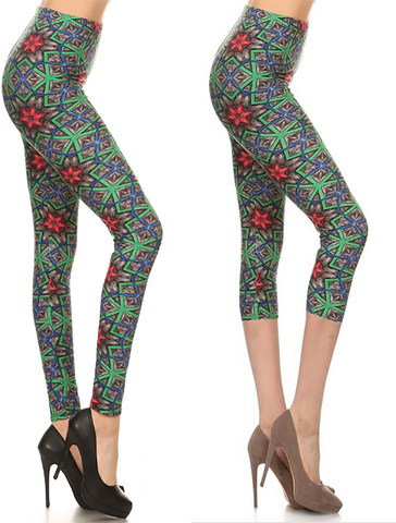 2059 Entwined Desert Path LEGGINGS or CAPRI
