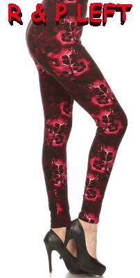 2071 Red Moon Floral LEGGINGS JV1-Q3B G