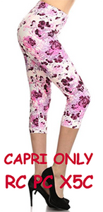 2079 Pretty Please Floral LEGGINGS or CAPRI JV-M1B