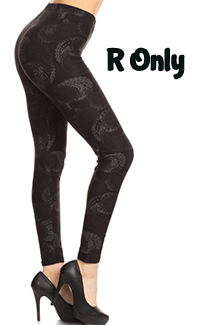 2083 Faded Paisley LEGGINGS JV1-Q16BR G