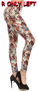 2098 Paisley Abstract LEGGINGS JV1-Q21BM G