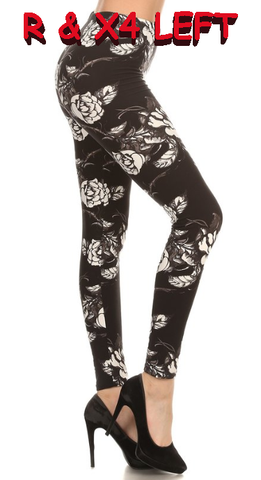 2111 Floral Whisper LEGGINGS JV1-Q12BL G