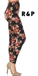 2116 Just Floral LEGGINGS JV1-Q26BL G