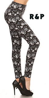 2120 Sterling Paisley Floral LEGGINGS JV1-Q38B G