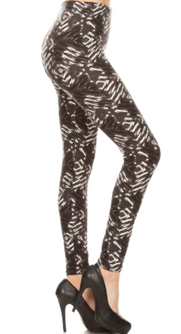 2126 Tie Dye Geo LEGGINGS JV-D46C