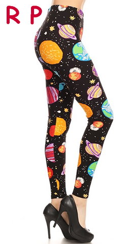 2128 Cosmic Planets LEGGINGS JV-D12C