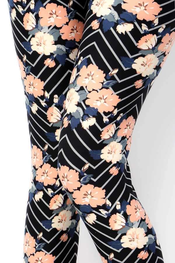 2155 Floral Zag LEGGINGS JV-E3C