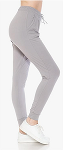 2160 SOLID Lt Grey JOGGERS JV-IO