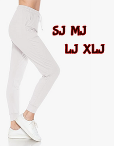 2169 SOLID White JOGGERS JV-E18