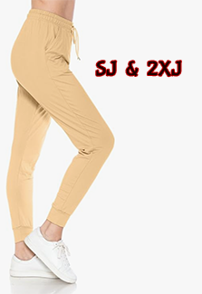 2180 SOLID Khaki JOGGERS JV-C26B