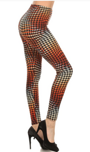 2184 Houndstooth Delusion LEGGINGS JV-C34C